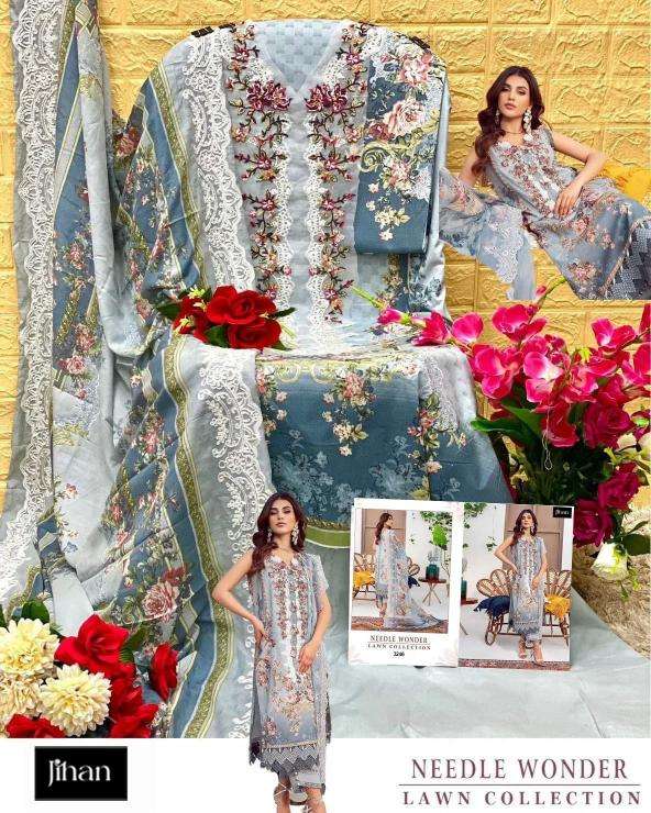 Jihan Needle Wonder 3245 And 3246 Chiffon Dupatta Pakistani suits for weddings