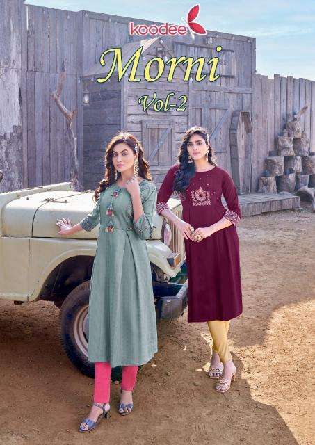 Koodee Morni Vol 2 Printed kurtis for bulk purchase