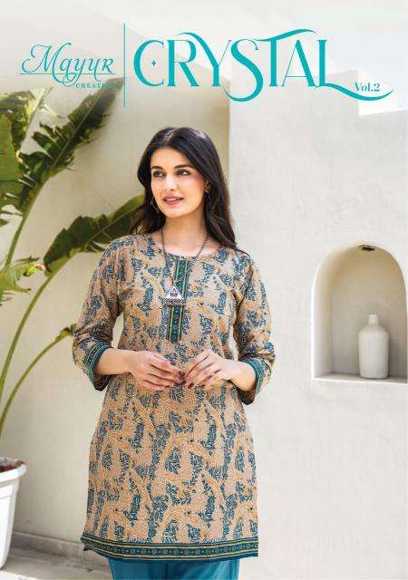 Mayur Crystal Vol-2 – Short Tops Kurti wholesalers in West Bengal