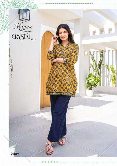 Mayur Crystal Vol-2 – Short Tops Kurti wholesalers in West Bengal