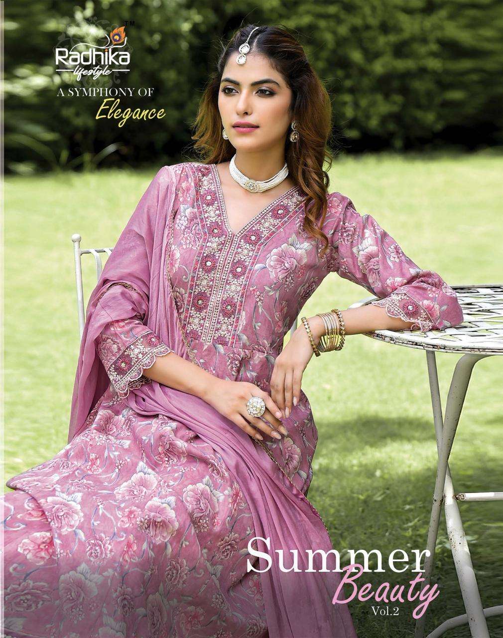 RADHIKA Lifestyle SUMMER BEAUTY VOL 2 Kurti materials wholesale in Bangalore