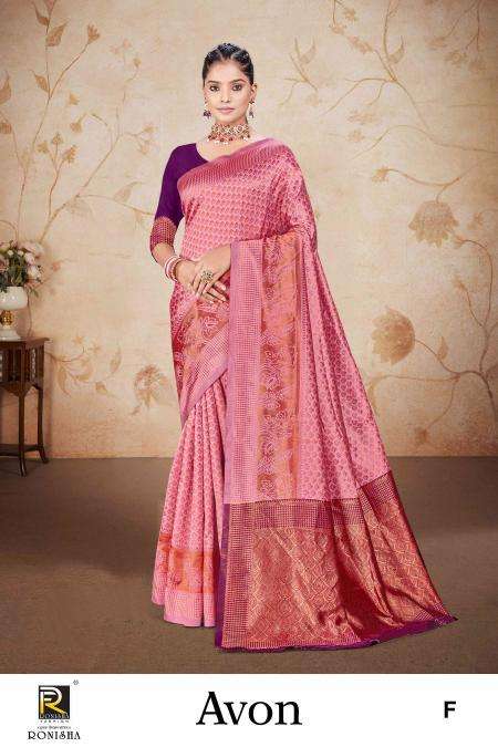 Ronisha Avon Banarasi Silk Designer Saree wholesale market