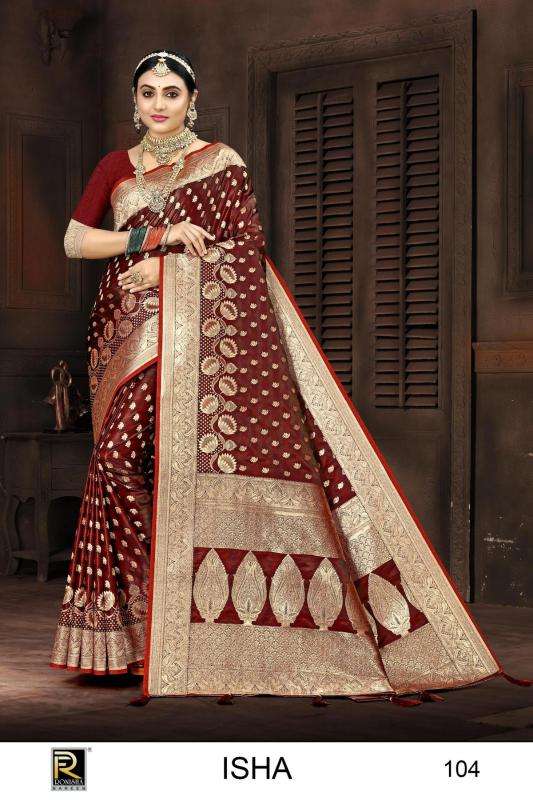 Ronisha ISHA Banarasi Silk Saree wholesalers