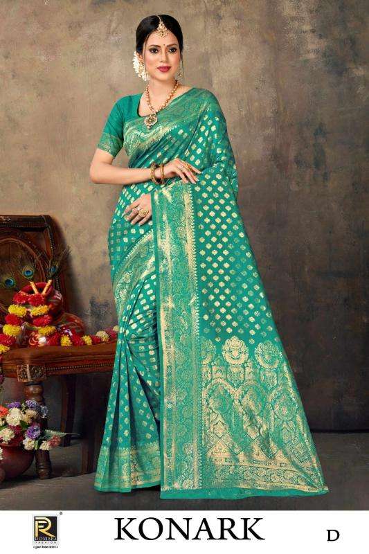 Ronisha Konark Banarasi Silk Designer Discount sarees in bangalore