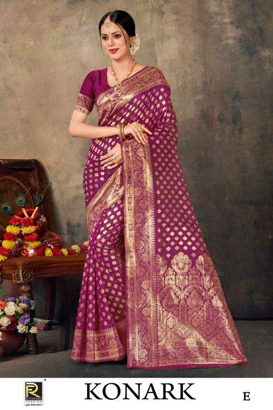 Ronisha Konark Banarasi Silk Designer Discount sarees in bangalore