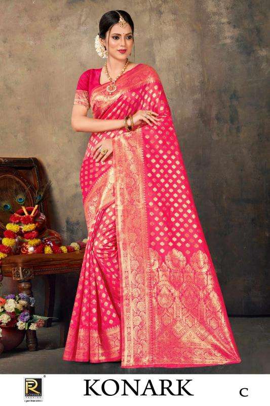 Ronisha Konark Banarasi Silk Designer Discount sarees in bangalore