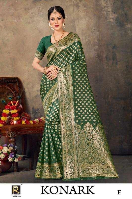 Ronisha Konark Banarasi Silk Designer Discount sarees in bangalore