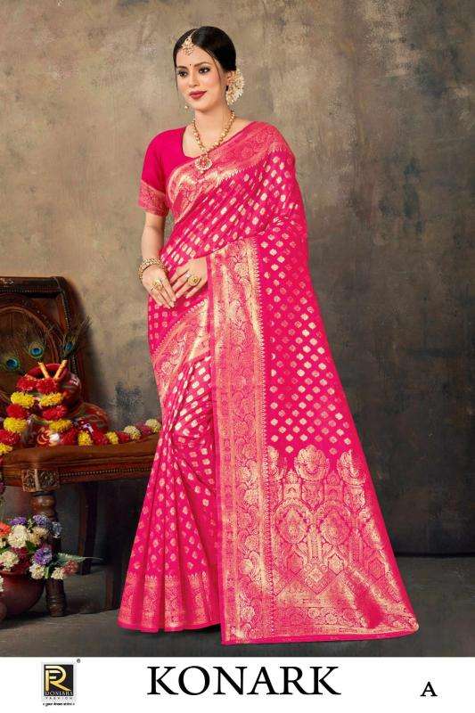 Ronisha Konark Banarasi Silk Designer Discount sarees in bangalore