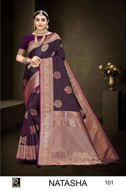 Ronisha Natasha Banarasi Silk Saree materials in Ahmedabad