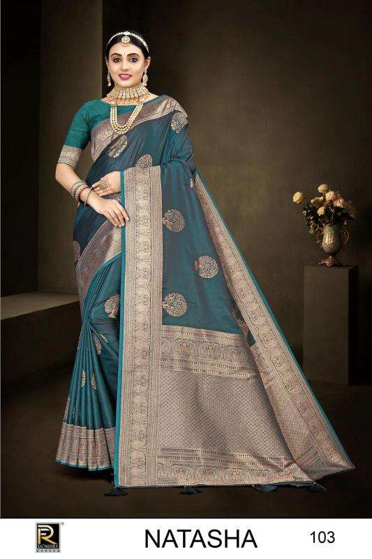 Ronisha Natasha Banarasi Silk Saree materials in Ahmedabad