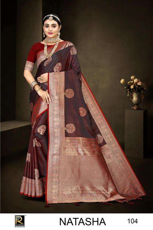 Ronisha Natasha Banarasi Silk Saree materials in Ahmedabad