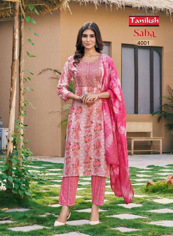 TANIKSH SABA VOL 4 Kurti material manufacturers