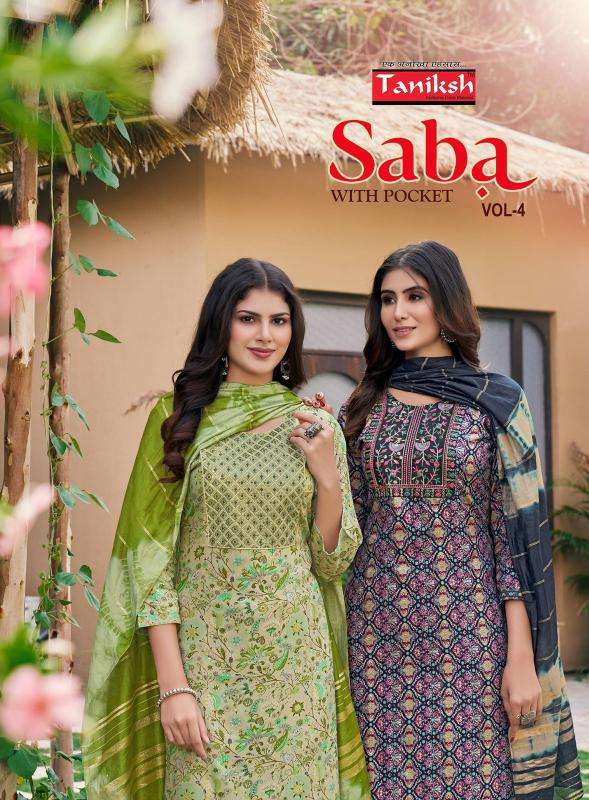 TANIKSH SABA VOL 4 Kurti material manufacturers