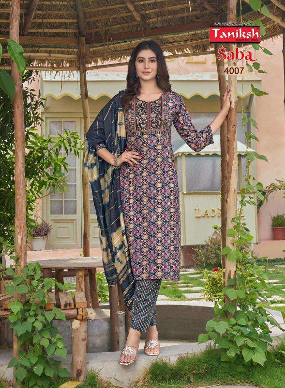 TANIKSH SABA VOL 4 Kurti material manufacturers