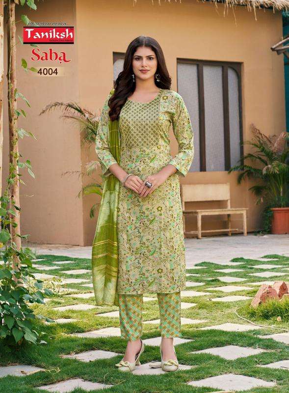 TANIKSH SABA VOL 4 Kurti material manufacturers