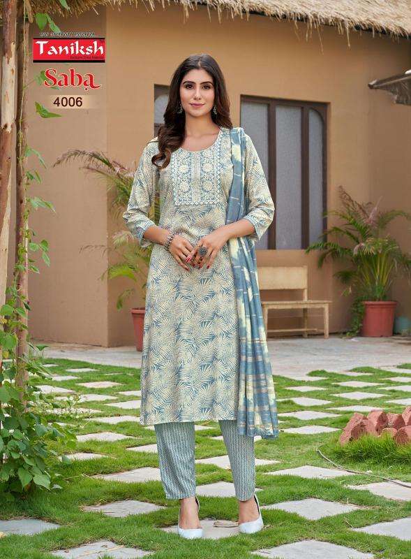 TANIKSH SABA VOL 4 Kurti material manufacturers