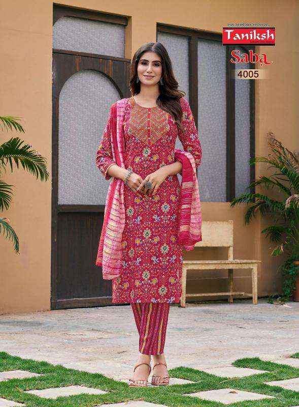 TANIKSH SABA VOL 4 Kurti material manufacturers