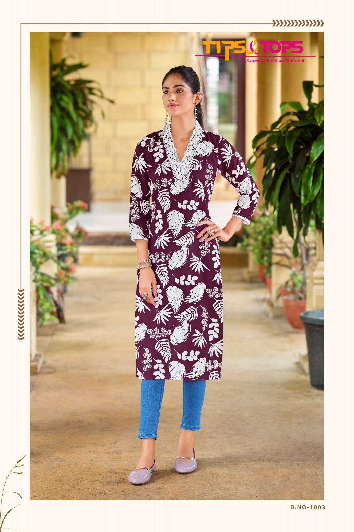 TIPS & TOPS VIANA Designer kurtis for resale