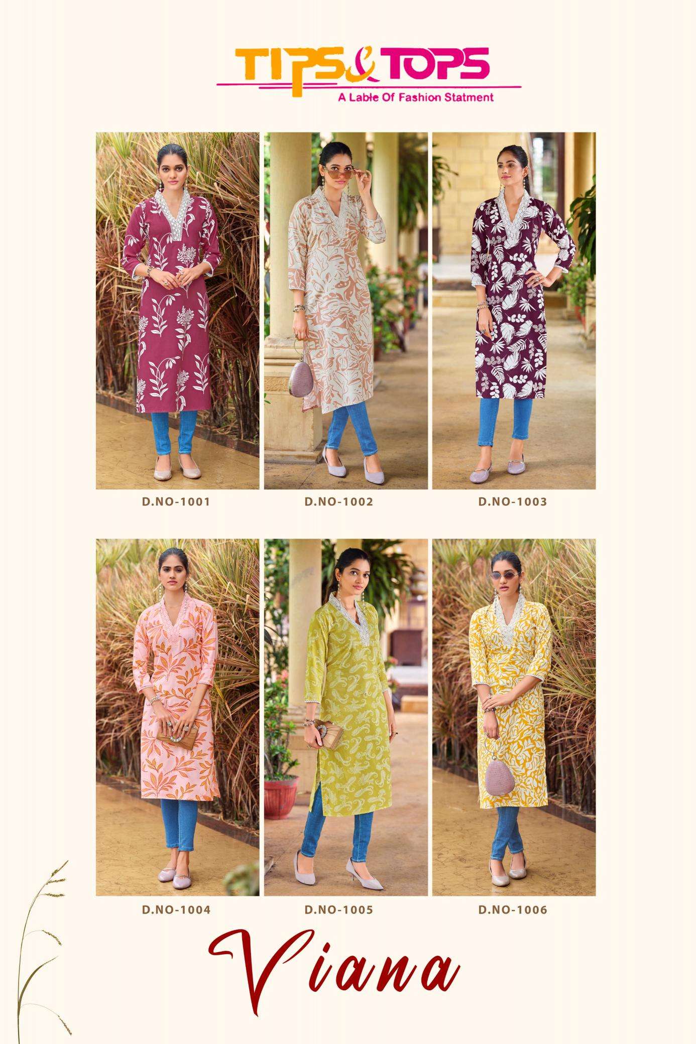 TIPS & TOPS VIANA Designer kurtis for resale