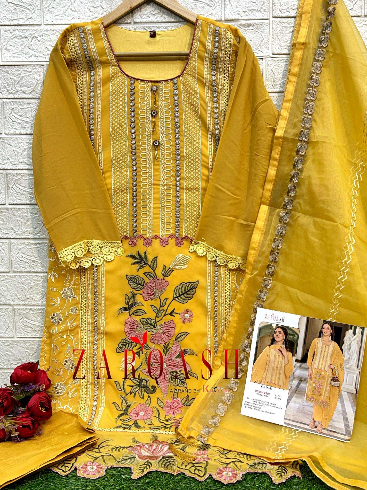 Zarqash Z 215 Pakistani suits for party wear