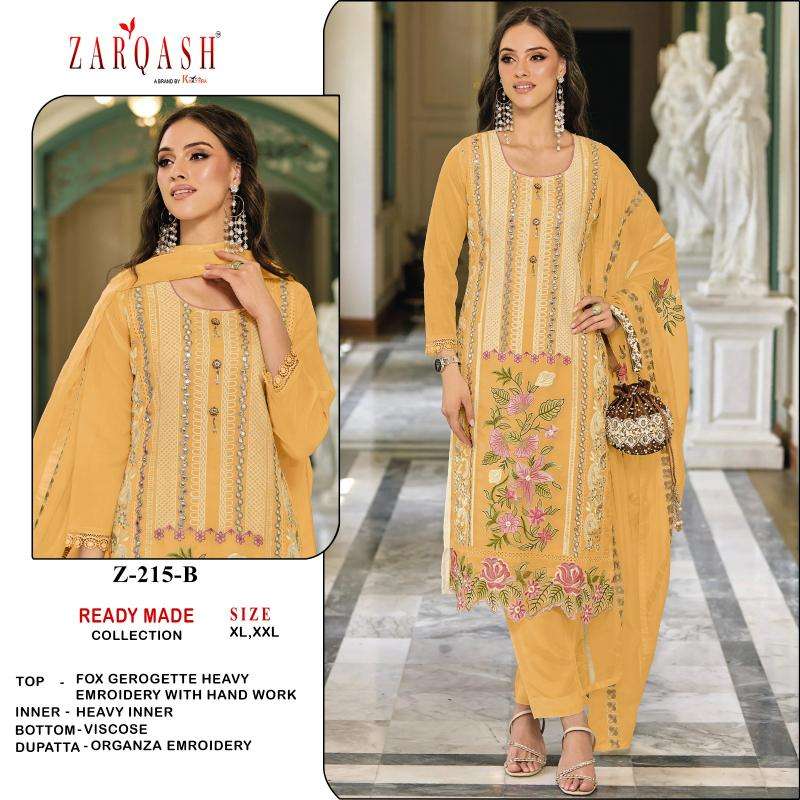 Zarqash Z 215 Pakistani suits for party wear