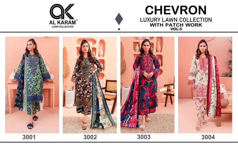 Al Karam Chevron Vol 3 dress materials in Kolkata