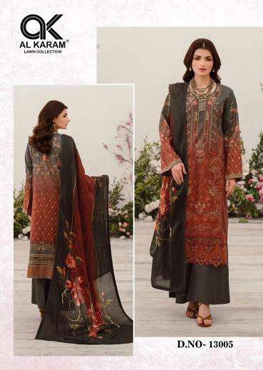 Al karam Kesariya Vol 13 wholesale market in mumbai for dress materials