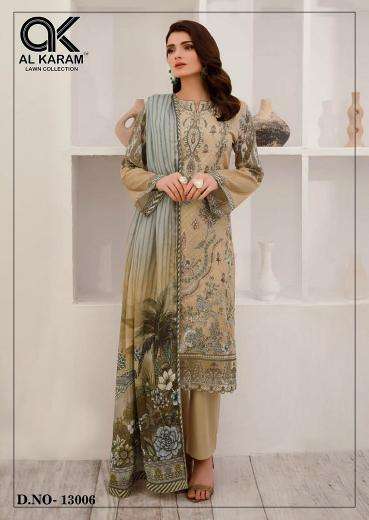 Al karam Kesariya Vol 13 wholesale market in mumbai for dress materials