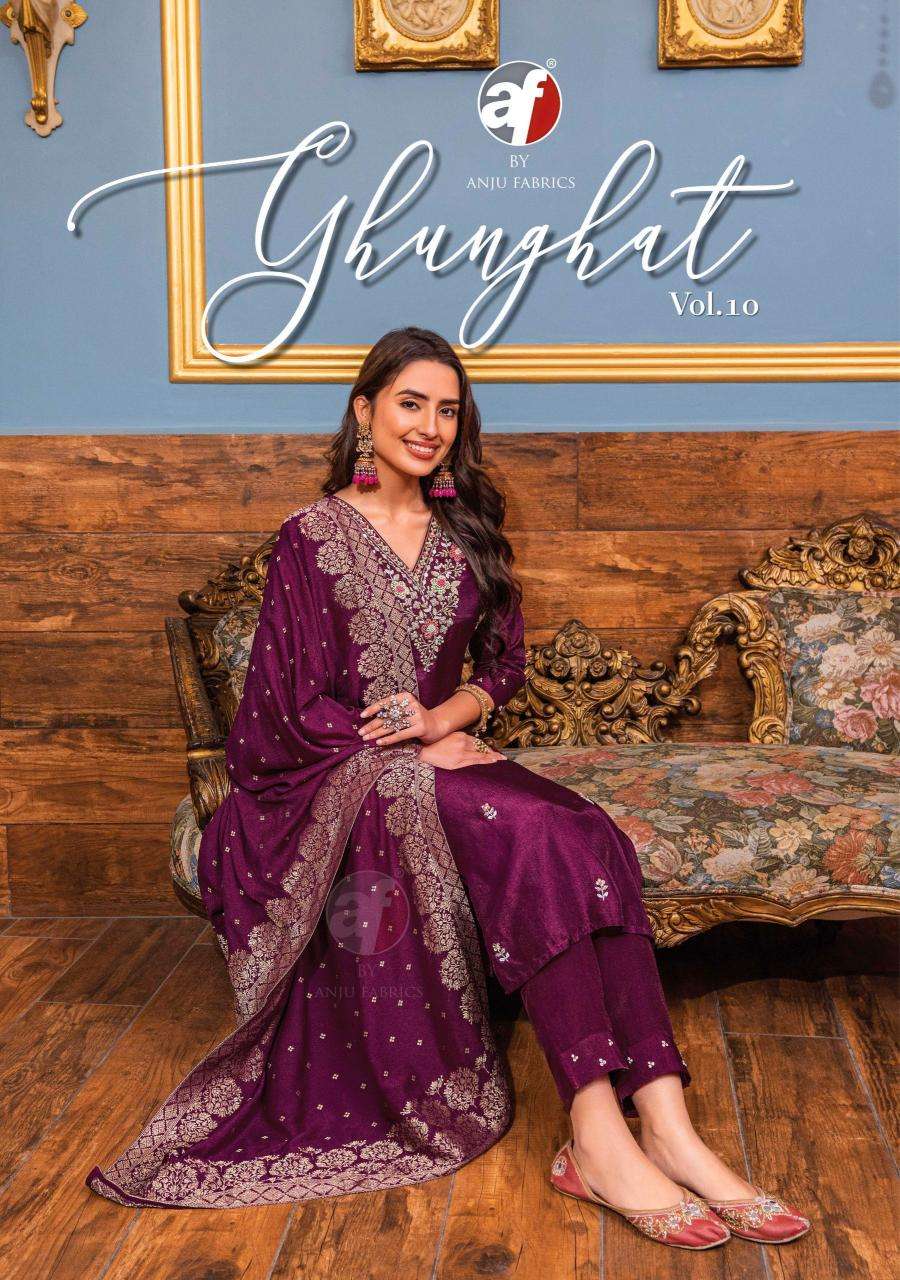 ANJU FABRIC Ghunghat VOL 10 Kurti wholesalers in ahmedabad