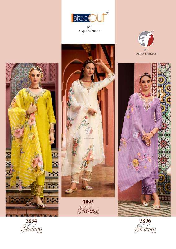 anju fabrics shehnai vol 8 cotton kurtis wholesale online