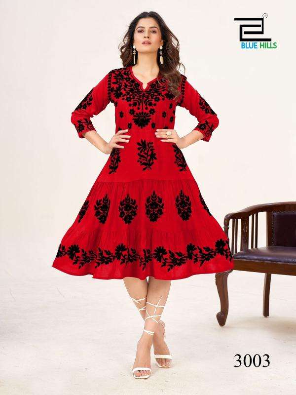 Blue hills Kiara black Kurti suppliers in Surat