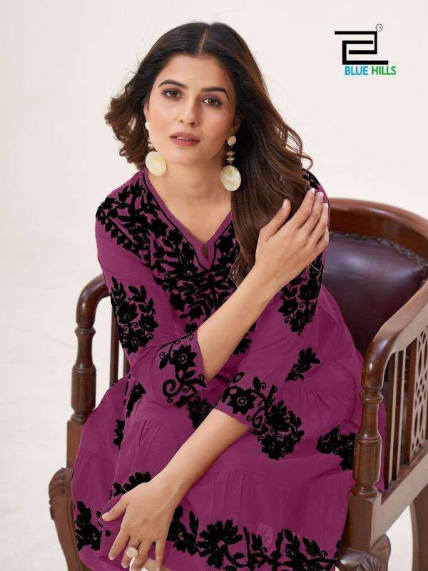 Blue hills Kiara black Kurti suppliers in Surat