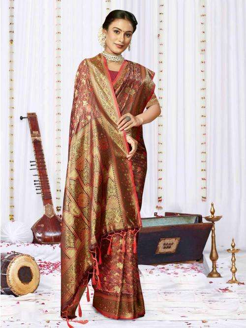 bunawat sagarika satan silk fabric festival wear Surat saree wholesale catalog