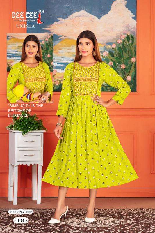 Deecee Omisha best wholesale kurti market in surat gownsdressing gown