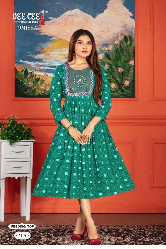 Deecee Omisha best wholesale kurti market in surat gownsdressing gown