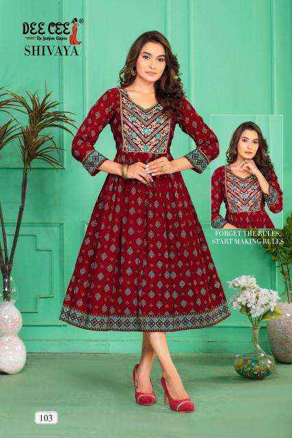 Deecee Shivaya Party wear Kurtis wholesale