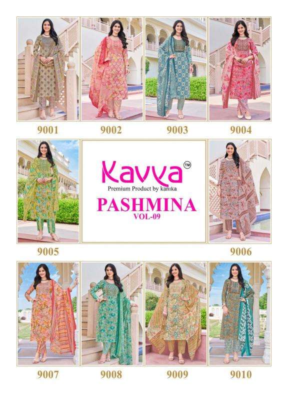 KAVYA PASHMINA Vol 9 Kurti exporters in Kolkata