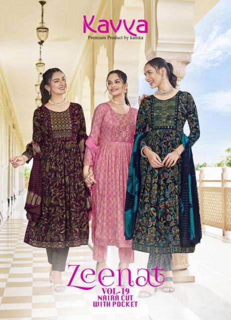 KAVYA ZEENAT VOL 19 Kurti wholesale online India