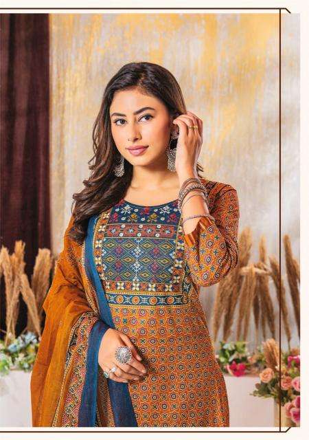 Mayur Ajarakh Vol-3 Embroidered kurti wholesale Mumbai