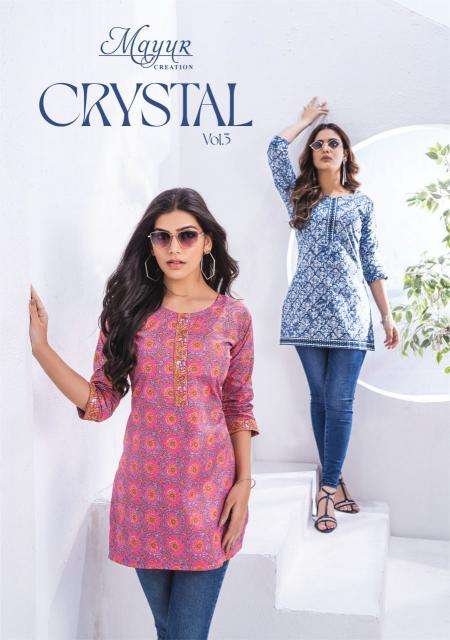 Mayur Crystal Vol-3 – Short Tops Wholesale Kurtis in Mumbai