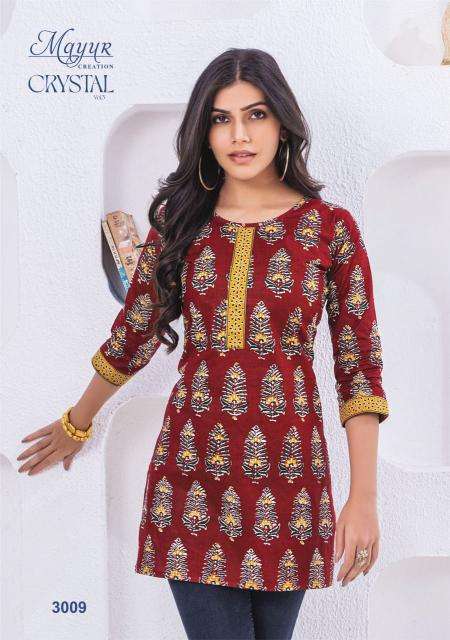 Mayur Crystal Vol-3 – Short Tops Wholesale Kurtis in Mumbai