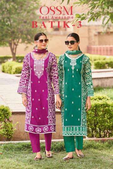 OSSM BATIK Vol 3 ladies kurti wholesale market in surat