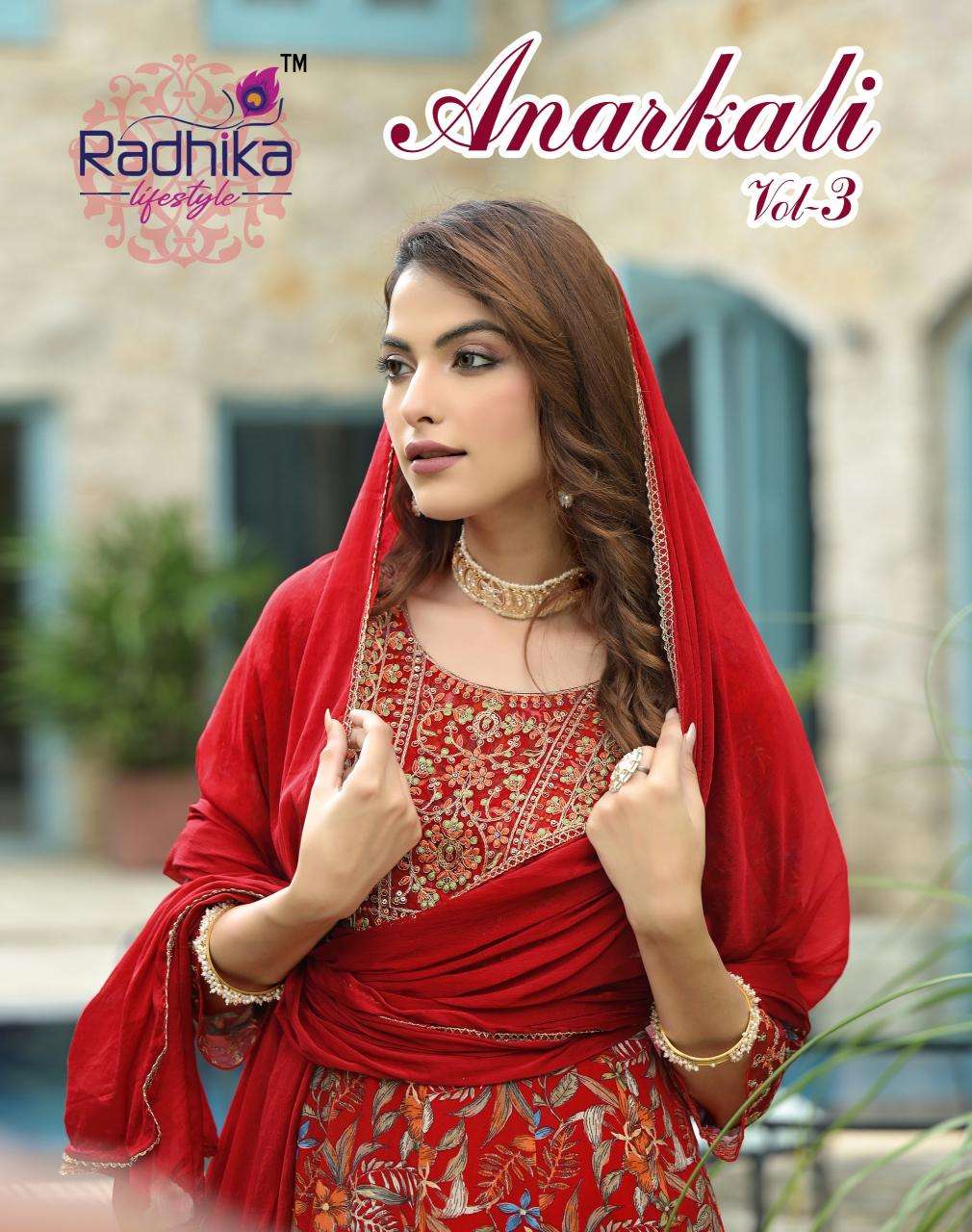 RADHIKA lifestyle ANARKALI VOL 3 Kurti traders in Bangalore