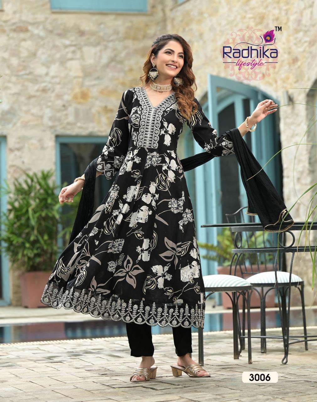 RADHIKA lifestyle ANARKALI VOL 3 Kurti traders in Bangalore