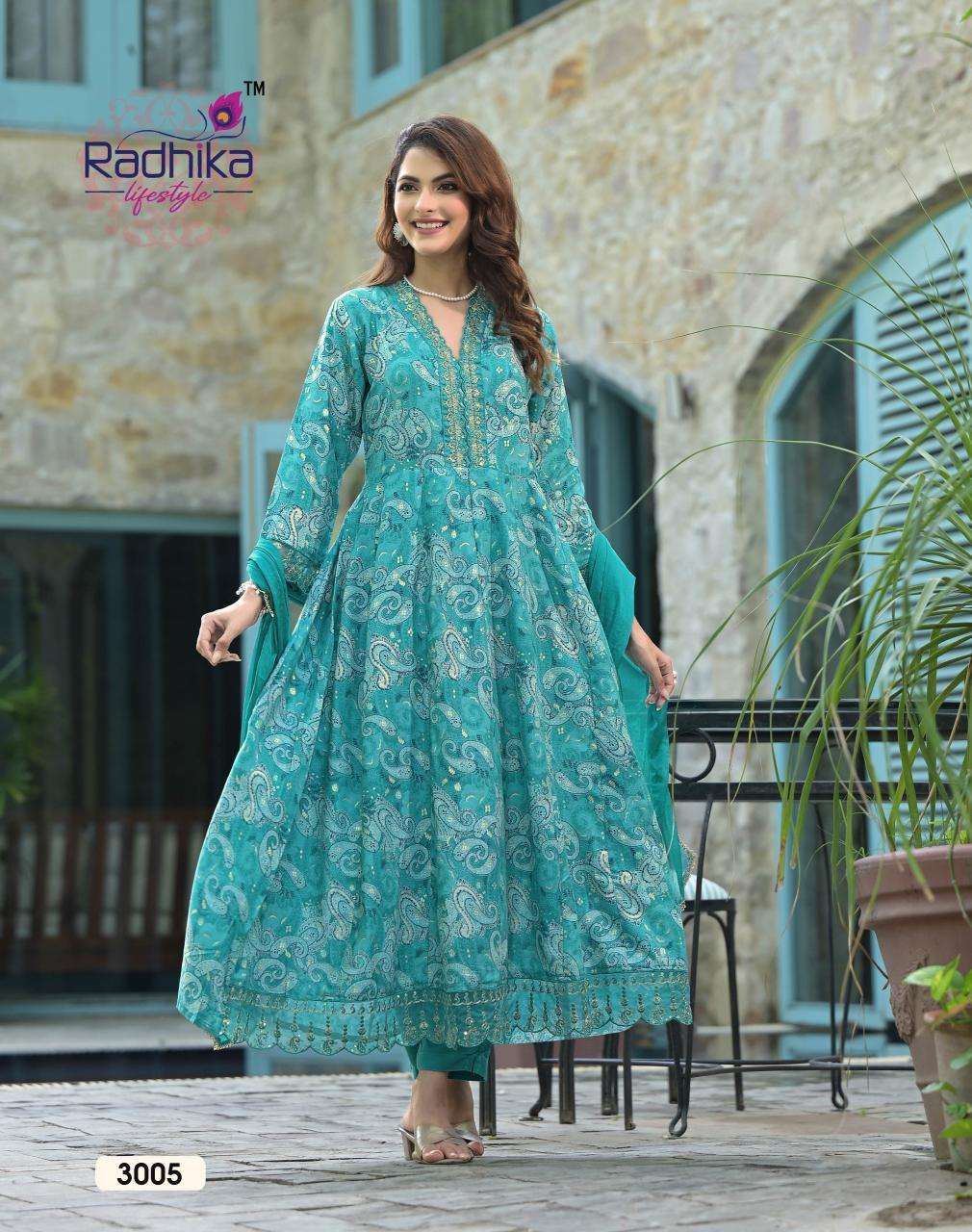 RADHIKA lifestyle ANARKALI VOL 3 Kurti traders in Bangalore