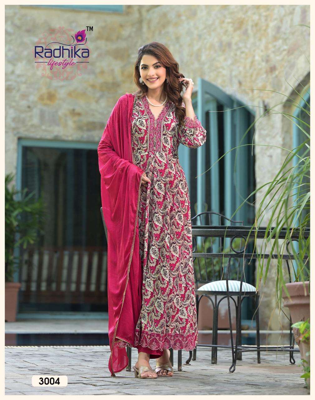 RADHIKA lifestyle ANARKALI VOL 3 Kurti traders in Bangalore