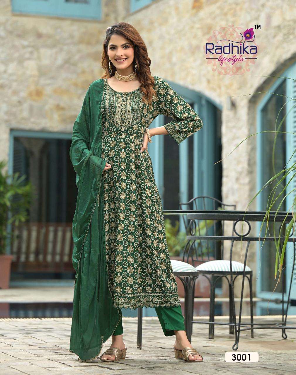 RADHIKA lifestyle ANARKALI VOL 3 Kurti traders in Bangalore