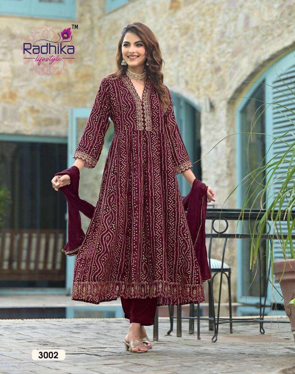 RADHIKA lifestyle ANARKALI VOL 3 Kurti traders in Bangalore