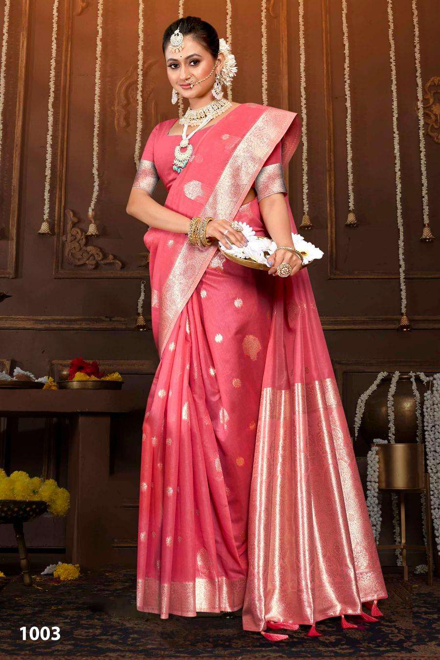 Saroj Chaaya linen vol.4 Bulk Saree Suppliers