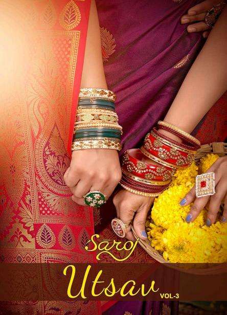 Saroj Utsav vol.3 Party Wear Sarees Wholesale